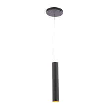 Load image into Gallery viewer, Silo LED Pendant Light in Black/Gold (Small).

