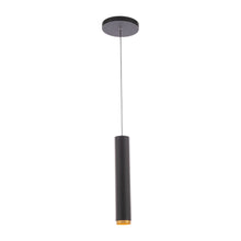 Load image into Gallery viewer, Silo LED Pendant Light in Black/Gold (Large).

