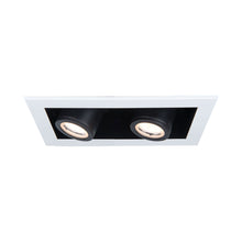 Load image into Gallery viewer, Silo Multiples 2 Light LED Recessed Trim in White/Black (Trim).
