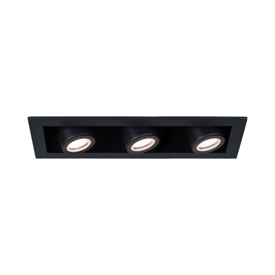 Silo Multiples 3 Light LED Recessed Trim in Black (Trim).