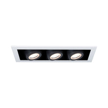 Load image into Gallery viewer, Silo Multiples 3 Light LED Recessed Trim in White/Black (Trim).
