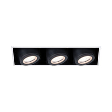 Load image into Gallery viewer, Silo Multiples 3 Light LED Recessed Trim in White/Black (Trimless).
