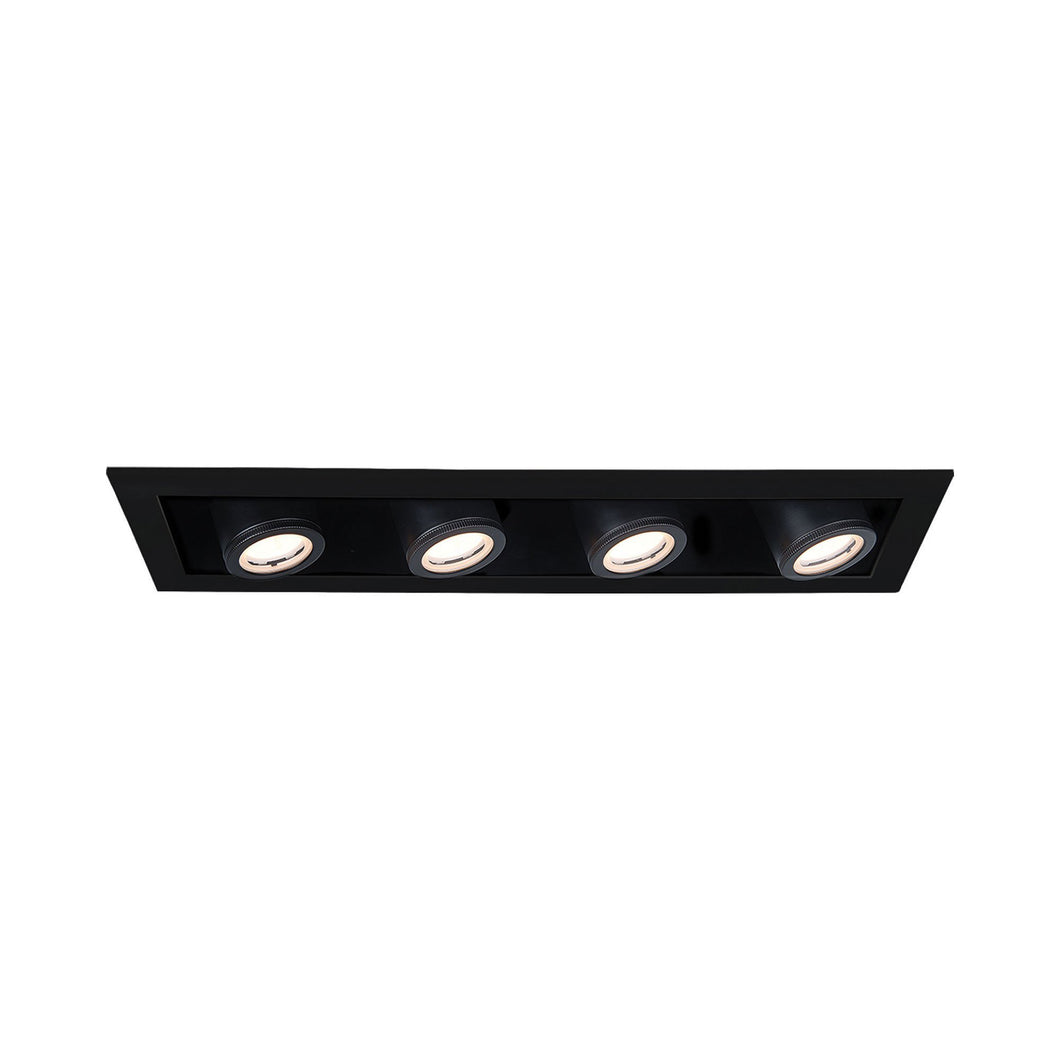 Silo Multiples 4 Light LED Recessed Trim in Black (Trim).