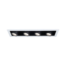Load image into Gallery viewer, Silo Multiples 4 Light LED Recessed Trim in White/Black (Trim).
