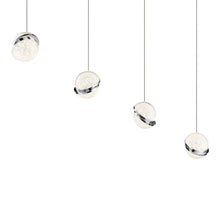 Load image into Gallery viewer, Silver Slice LED Pendant Light Additional image.
