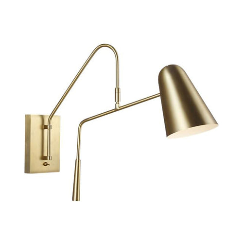 Simon Bath Wall Light in Brass.