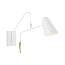 Load image into Gallery viewer, Simon Bath Wall Light in Matte White.
