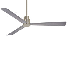 Load image into Gallery viewer, Simple Outdoor Ceiling Fan in Brushed Nickel/Large.
