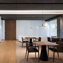 Load image into Gallery viewer, Skan LED Pendant Light in dining room.
