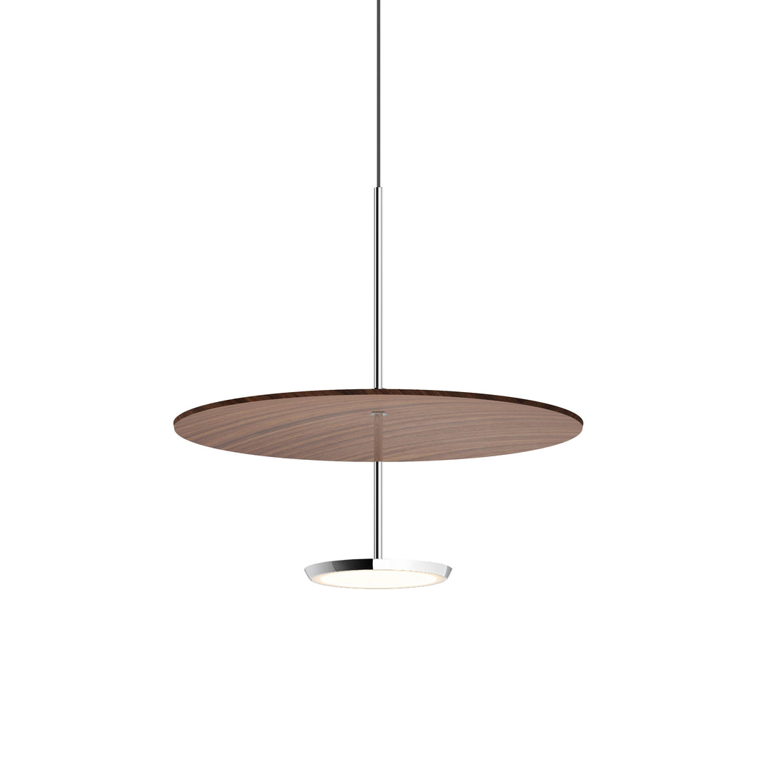 Sky Dome LED Pendant Light in Walnut (Small).