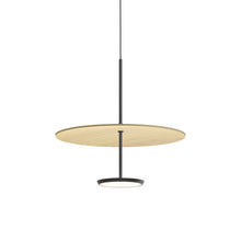 Load image into Gallery viewer, Sky Dome LED Pendant Light in Matte Black White Oak (Small).
