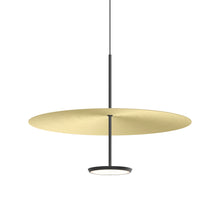 Load image into Gallery viewer, Sky Dome LED Pendant Light in Matte Black Brushed Brass (Medium).
