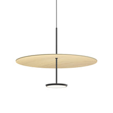Load image into Gallery viewer, Sky Dome LED Pendant Light in Matte Black White Oak (Medium).
