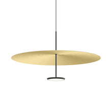 Load image into Gallery viewer, Sky Dome LED Pendant Light in Matte Black Brushed Brass (Large).
