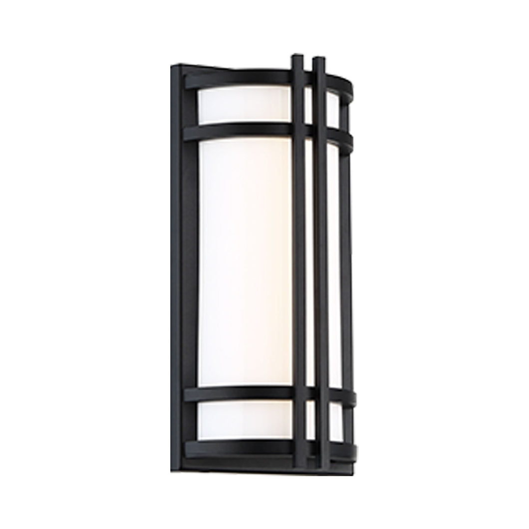 Skyscraper Outdoor LED Wall Light in Small/Black.