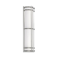 Load image into Gallery viewer, Skyscraper Outdoor LED Wall Light in Large/Stainless Steel.
