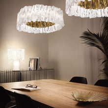 Load image into Gallery viewer, Accordeon LED Table Lamp in dining room.
