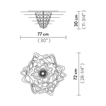 Load image into Gallery viewer, Aurora Fush Mount LED Ceiling Light - line drawing.
