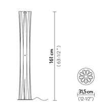 Load image into Gallery viewer, Bach LED Floor Lamp - line drawing.
