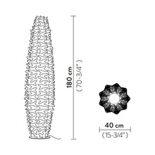 Load image into Gallery viewer, Cactus LED Floor Lamp - line drawing.
