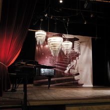 Load image into Gallery viewer, Ceremony LED Chandelier in living room.
