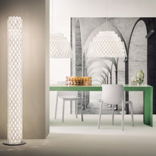 Load image into Gallery viewer, Charlotte LED Floor Lamp in dining room.
