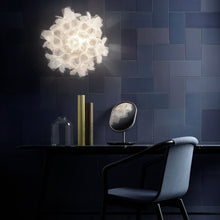 Load image into Gallery viewer, Clizia Mama Non Mama LED Flush Mount Ceiling Light in living room.

