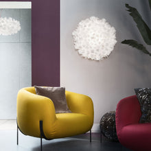 Load image into Gallery viewer, Clizia Mama Non Mama LED Flush Mount Ceiling Light in living room.
