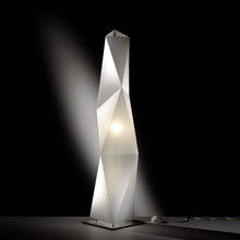 Load image into Gallery viewer, Diamond LED Floor Lamp in Detail.

