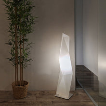 Load image into Gallery viewer, Diamond LED Floor Lamp in bathroom.
