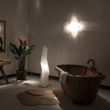 Load image into Gallery viewer, Diamond LED Floor Lamp in bathroom.
