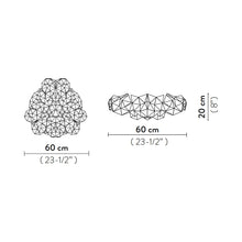 Load image into Gallery viewer, Drusa LED Ceiling / Wall Light - line drawing.
