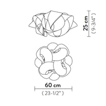 Load image into Gallery viewer, Fabula LED Ceiling / Wall Light - line drawing.
