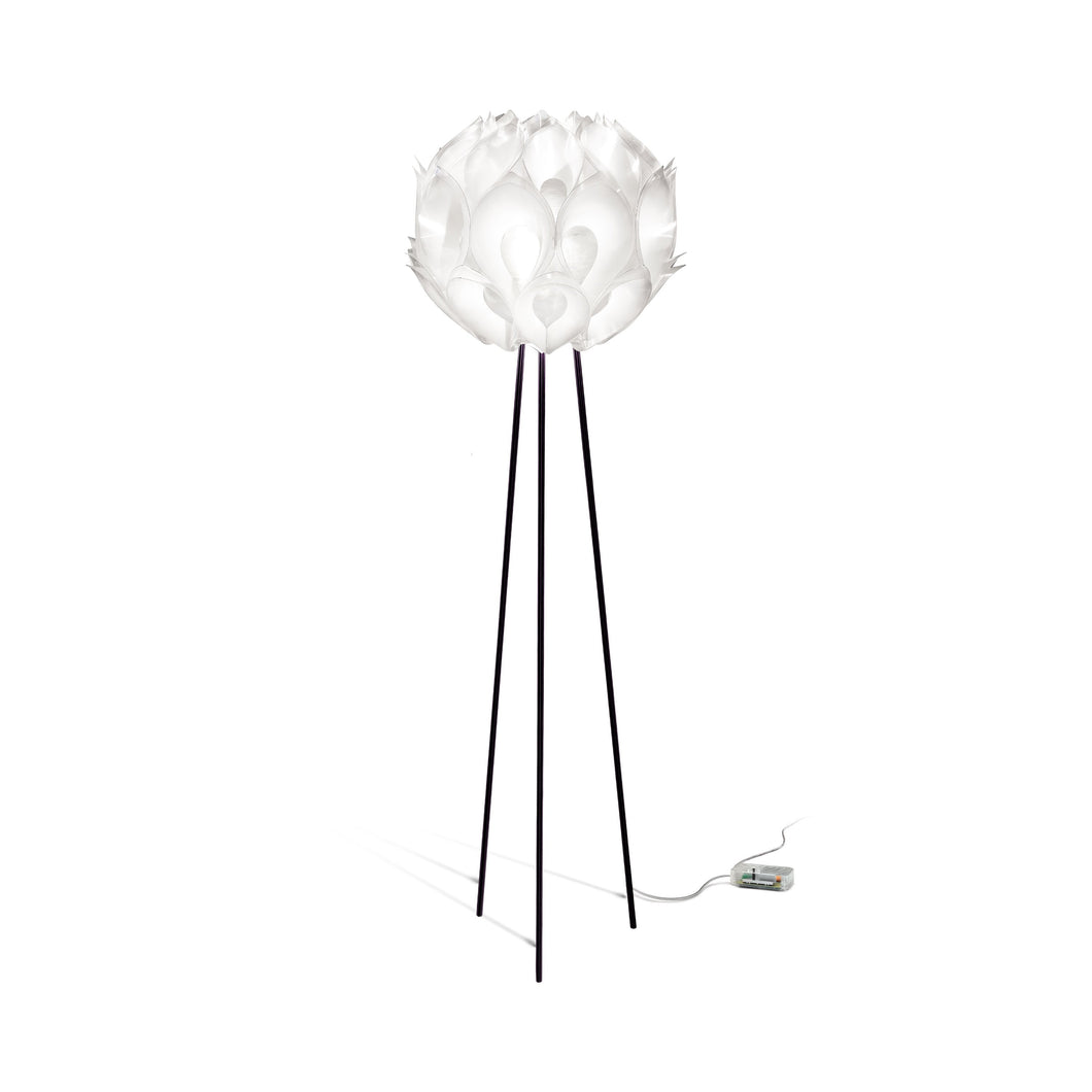 Flora LED Floor Lamp in White.