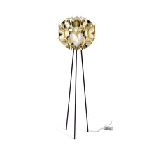 Load image into Gallery viewer, Flora LED Floor Lamp in Gold.
