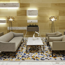 Load image into Gallery viewer, Flora LED Floor Lamp in living room.
