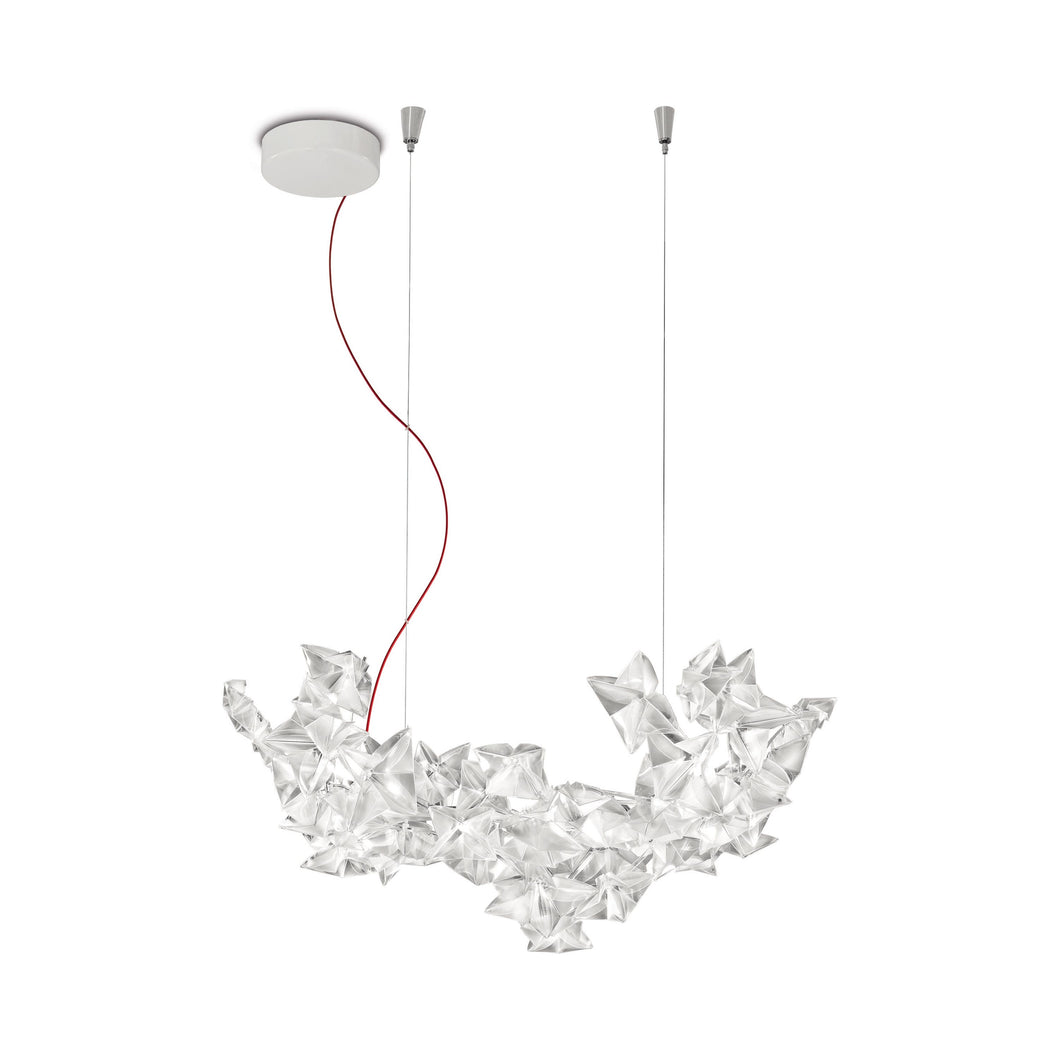 Hanami LED Linear Suspension Light in Red Wire Core (Small).