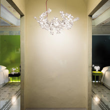 Load image into Gallery viewer, Hanami LED Linear Suspension Light in living room.
