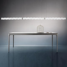 Load image into Gallery viewer, Hugo 24V Architectural LED Linear Suspension Light in dining room.
