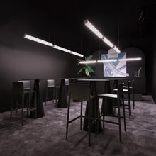 Load image into Gallery viewer, Hugo 24V Architectural LED Linear Suspension Light in dining room.
