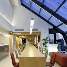Load image into Gallery viewer, Hugo 24V Architectural LED Linear Suspension Light in restaurant.

