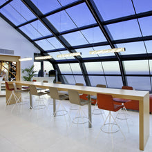 Load image into Gallery viewer, Hugo 24V Architectural LED Linear Suspension Light in restaurant.
