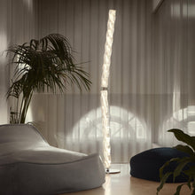 Load image into Gallery viewer, Hugo LED Floor Lamp in bedroom.
