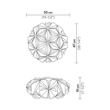 Load image into Gallery viewer, La Vie LED Ceiling / Wall Light - line drawing.
