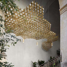 Load image into Gallery viewer, Nuvem Module Suspension Light in stairs.
