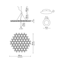Load image into Gallery viewer, Nuvem Module Suspension Light - line drawing.
