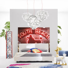 Load image into Gallery viewer, The Lighting Archives LED Floor Lamp in bedroom.
