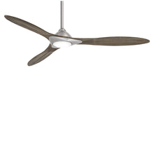 Load image into Gallery viewer, Sleek LED Ceiling Fan in Brushed Nickel.
