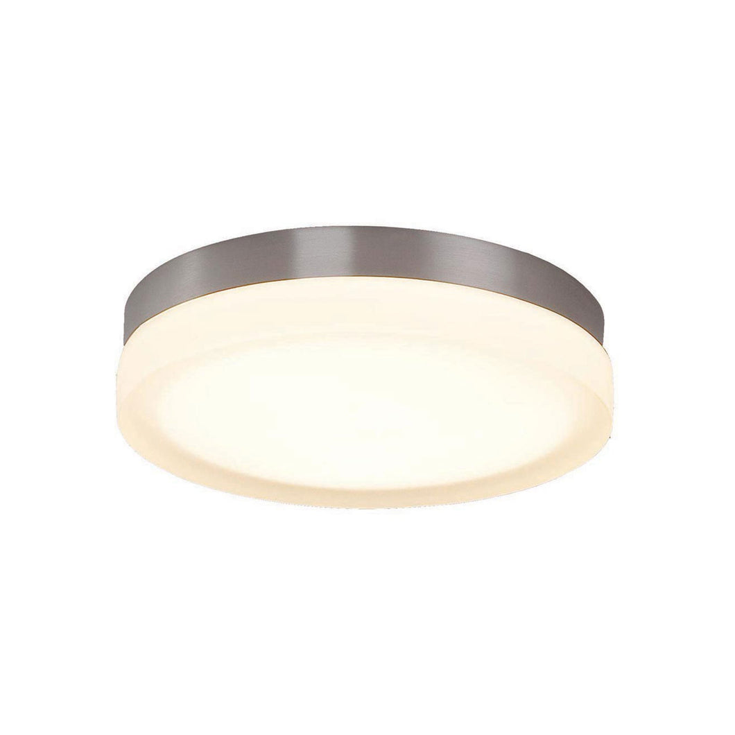 Slice LED Flush Mount Ceiling Light in Brushed Nickel/Small/2700K.