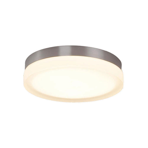 Slice LED Flush Mount Ceiling Light in Brushed Nickel/Small/2700K.